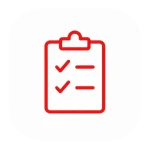 Clipboard with a ticked checklist