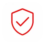 Shield with a tick